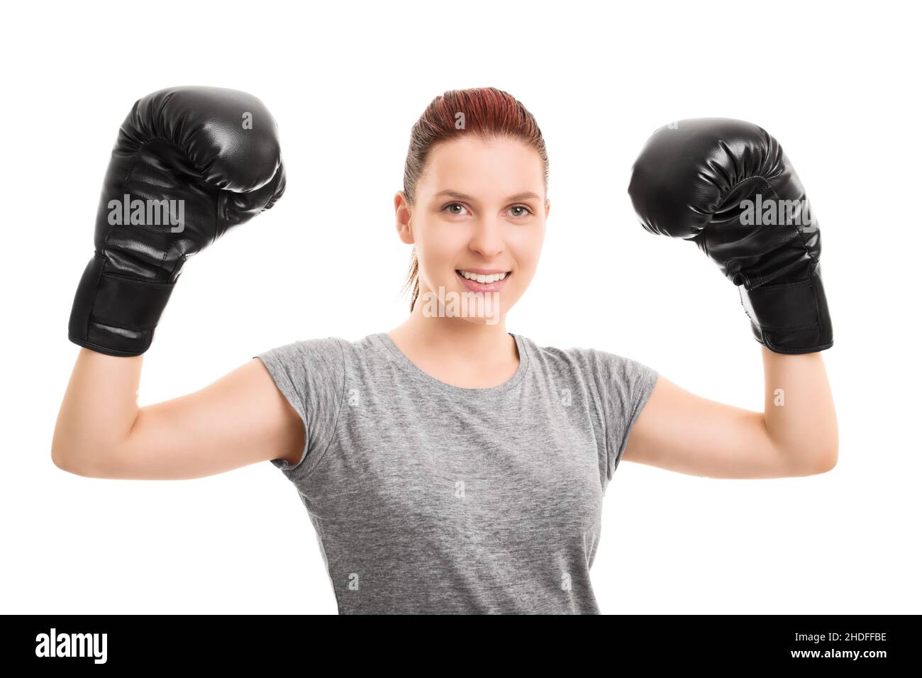 femme, prête pour le combat, gants de boxe, femme, femme, femme,lady, femmes, femmes de combat, gants de boxe Banque D'Images