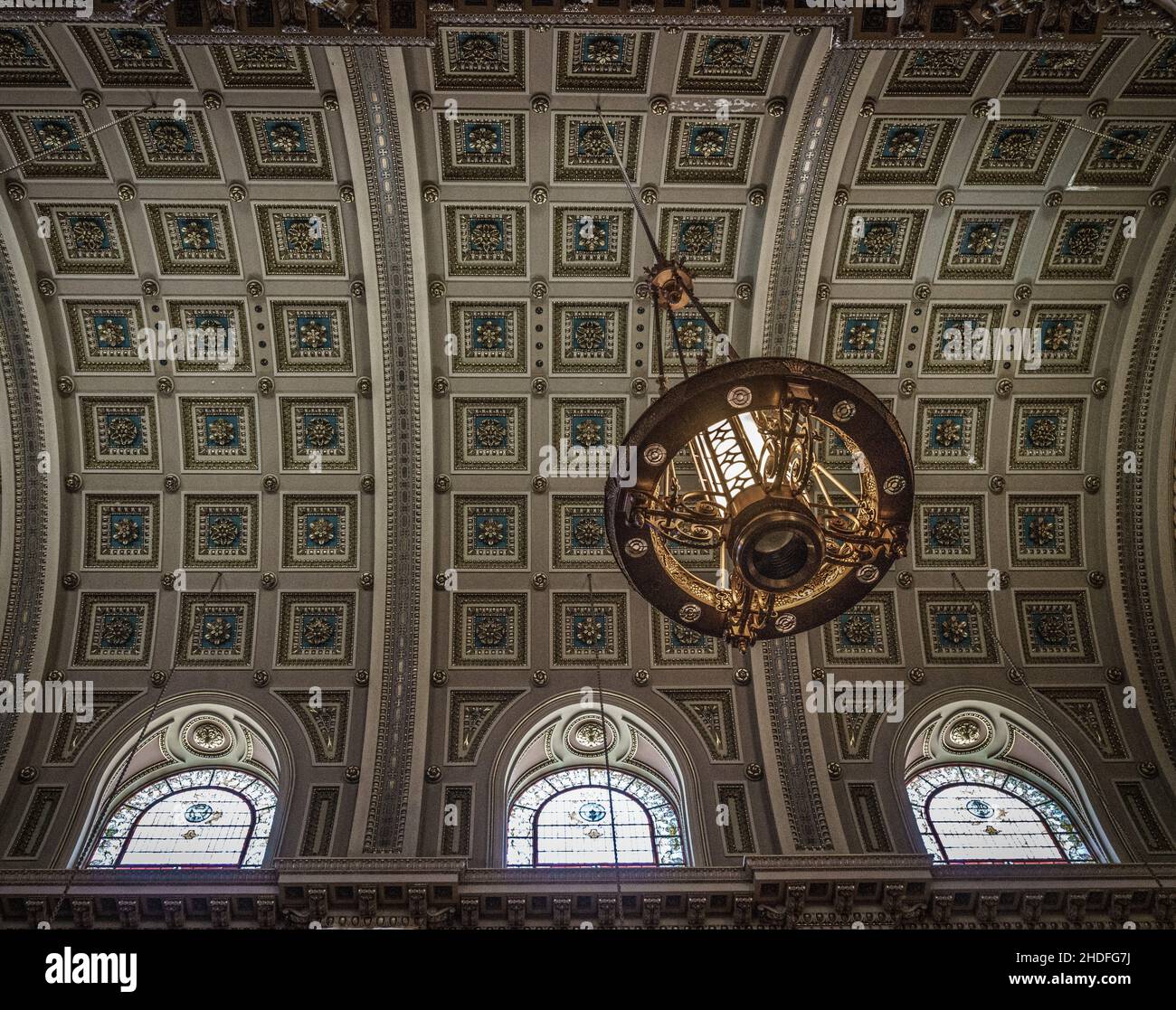 Intérieur de la cathédrale Basilique des Saints Pierre et Paul à Philadelphie, Etats-Unis Banque D'Images