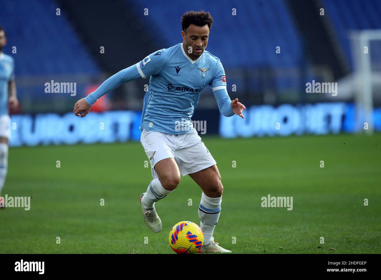 ROME, Italie - 06.01.2022: FELIPE ANDERSON (LATIUM) en action pendant la série italienne Un match de football entre SS LAZIO VS EMPOLI au stade olympique de Rome. Banque D'Images