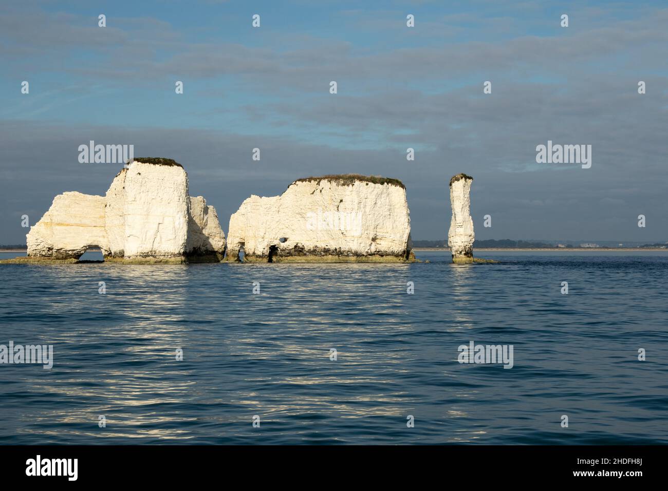 Old Harry's Rocks, île de Purbeck, Dorset, Royaume-Uni, Banque D'Images