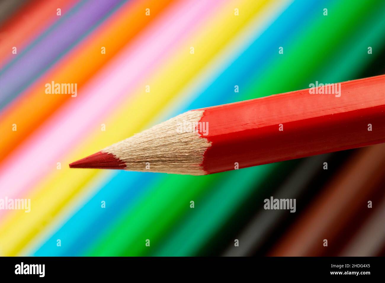 crayon, rouge, stylo à bois, crayons, rouges,stylos à bois Banque D'Images