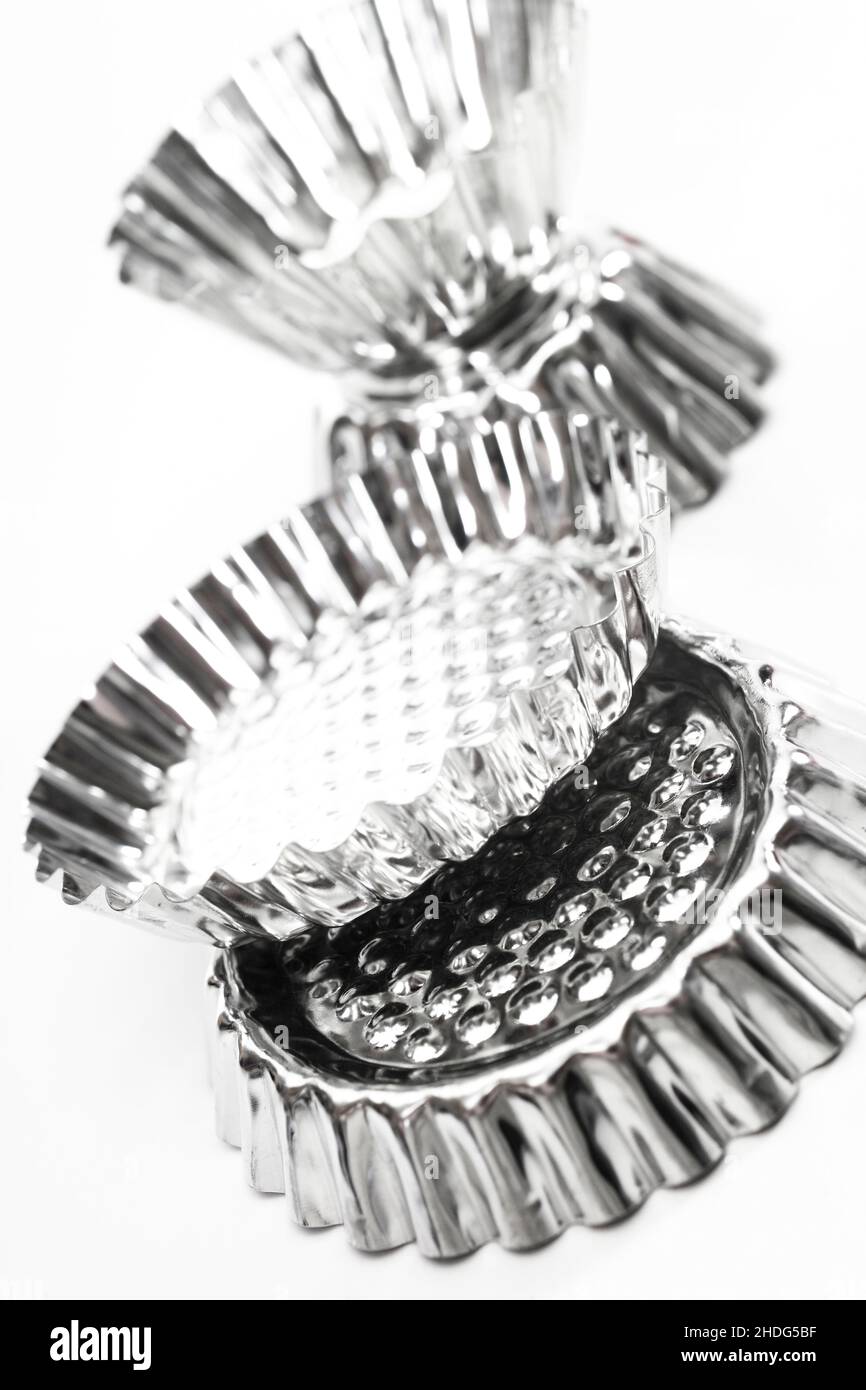 cuisson, moules, étain Banque D'Images