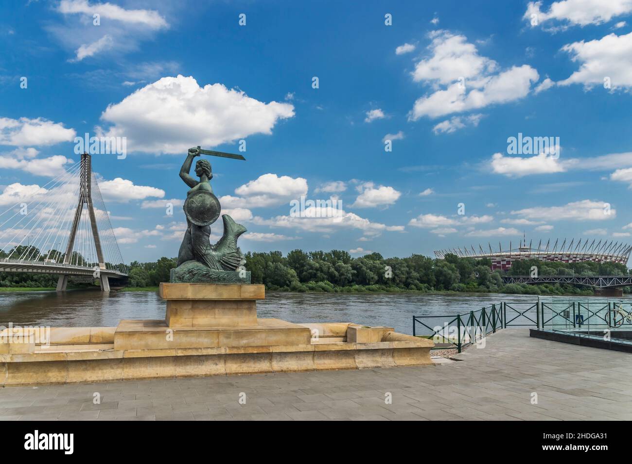 monument, sirène, varsovie, monuments, sirène,scies de guerre Banque D'Images