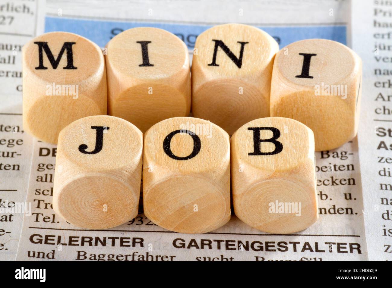 recherche d'emploi, minijob, recherche d'emploi, recrutement, minijobs Banque D'Images