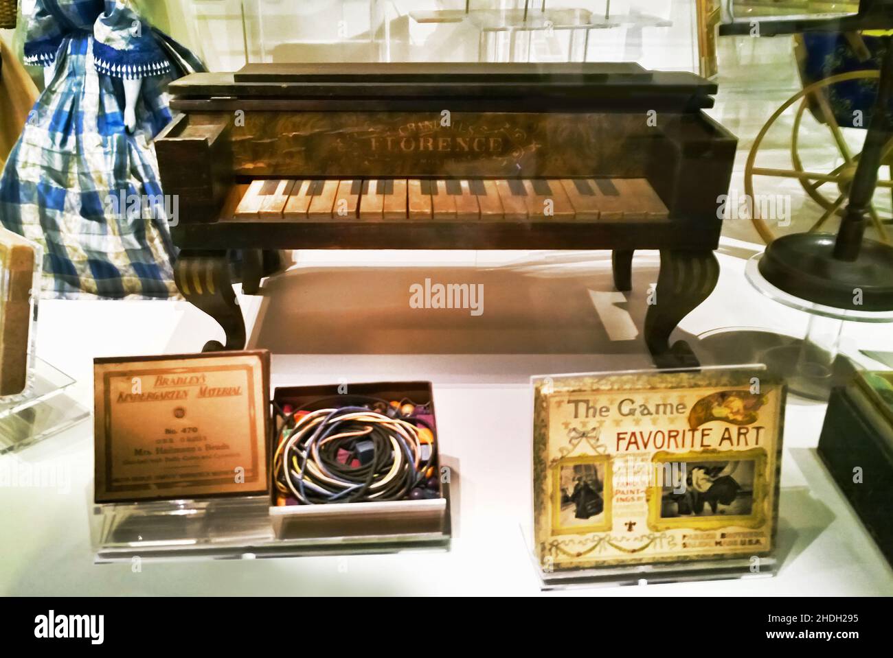 Rochester, New York, Etats-Unis.16 décembre 2021.Exposition d'articles de jardin d'enfants exposés au Strong Museum of Play de Rochester, NY Banque D'Images