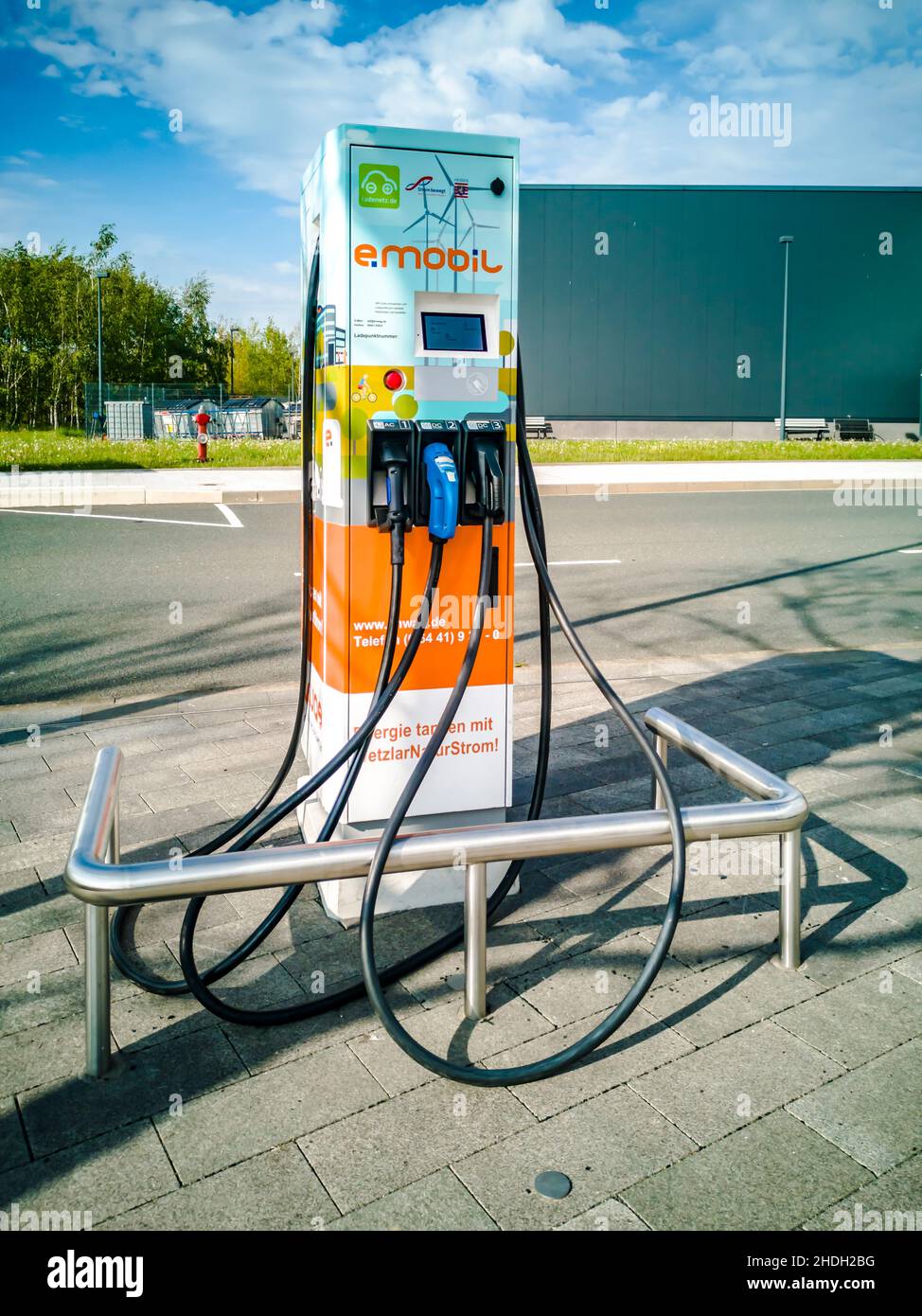 électromobilité, point de charge, station de charge Banque D'Images