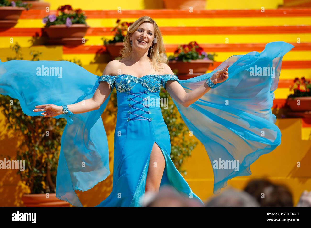 émission de télévision, star de la musique folk, stefanie hertel, émissions de télévision Banque D'Images