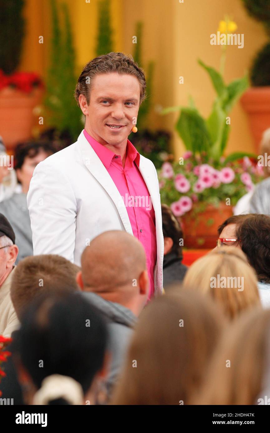 émission de télévision, stefan mross, star de la musique populaire, émissions de télévision Banque D'Images