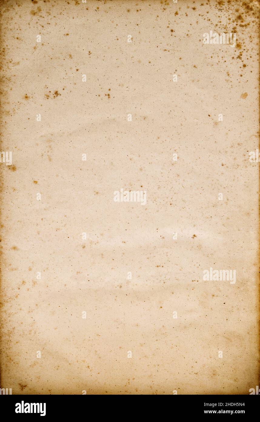 Ancienne texture de la feuille de papier utilisée.Arrière-plan parchemin vintage vide Banque D'Images