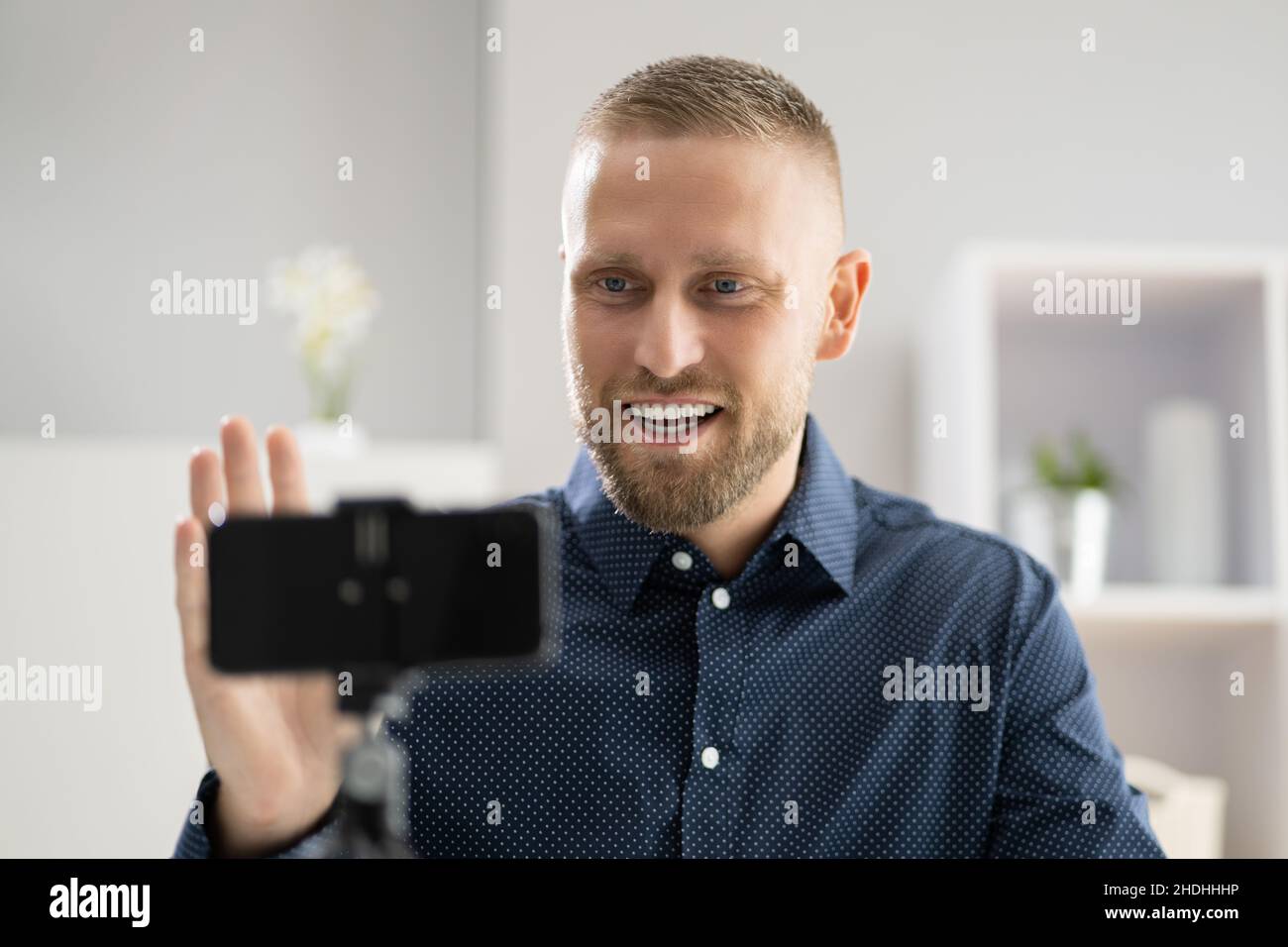 Conférence virtuelle de formation en ligne. Rencontrez le formateur Banque D'Images