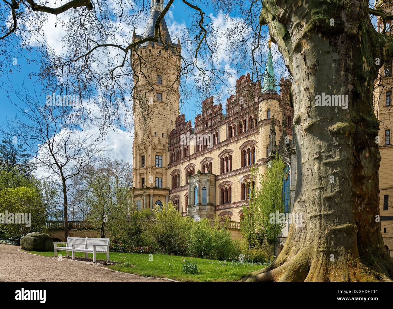 château de conte de fées, château de schwerin, châteaux de conte de fées, châteaux de schwerin Banque D'Images