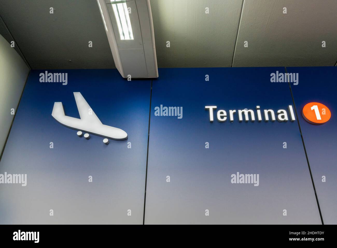 aéroport, terminal, terminal 1, aéroports, terminaux Banque D'Images