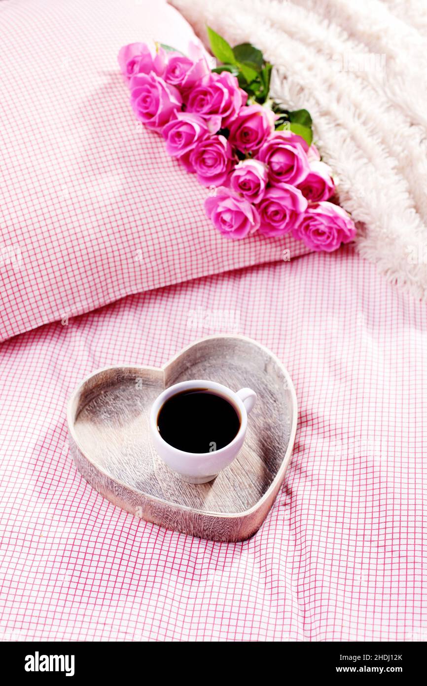 café, valentin, petit déjeuner, bonjour, cafés,saint-valentin, saint-valentin, saint-valentin, petits déjeuners, bonjour à tous,helo, matin Banque D'Images