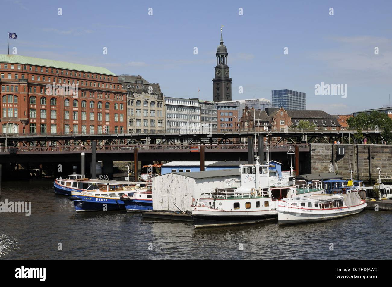 hambourg, port intérieur, kehrwieder, ports intérieurs, kehrwieders Banque D'Images