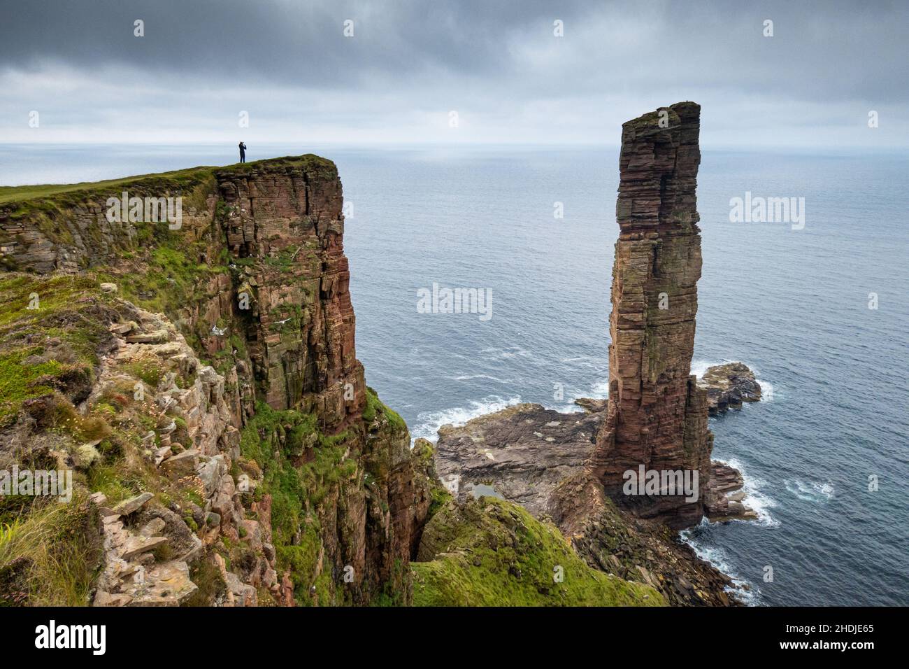 The Old Man of Hoy, Orkney, Écosse, Royaume-Uni Banque D'Images