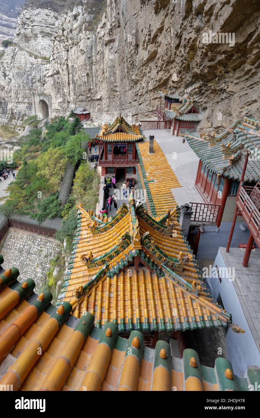 monastère, xuankong si, monastères Banque D'Images