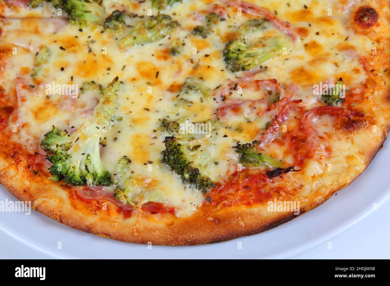 restauration rapide, brocoli, garniture de pizza, fastfood, broccoli Banque D'Images