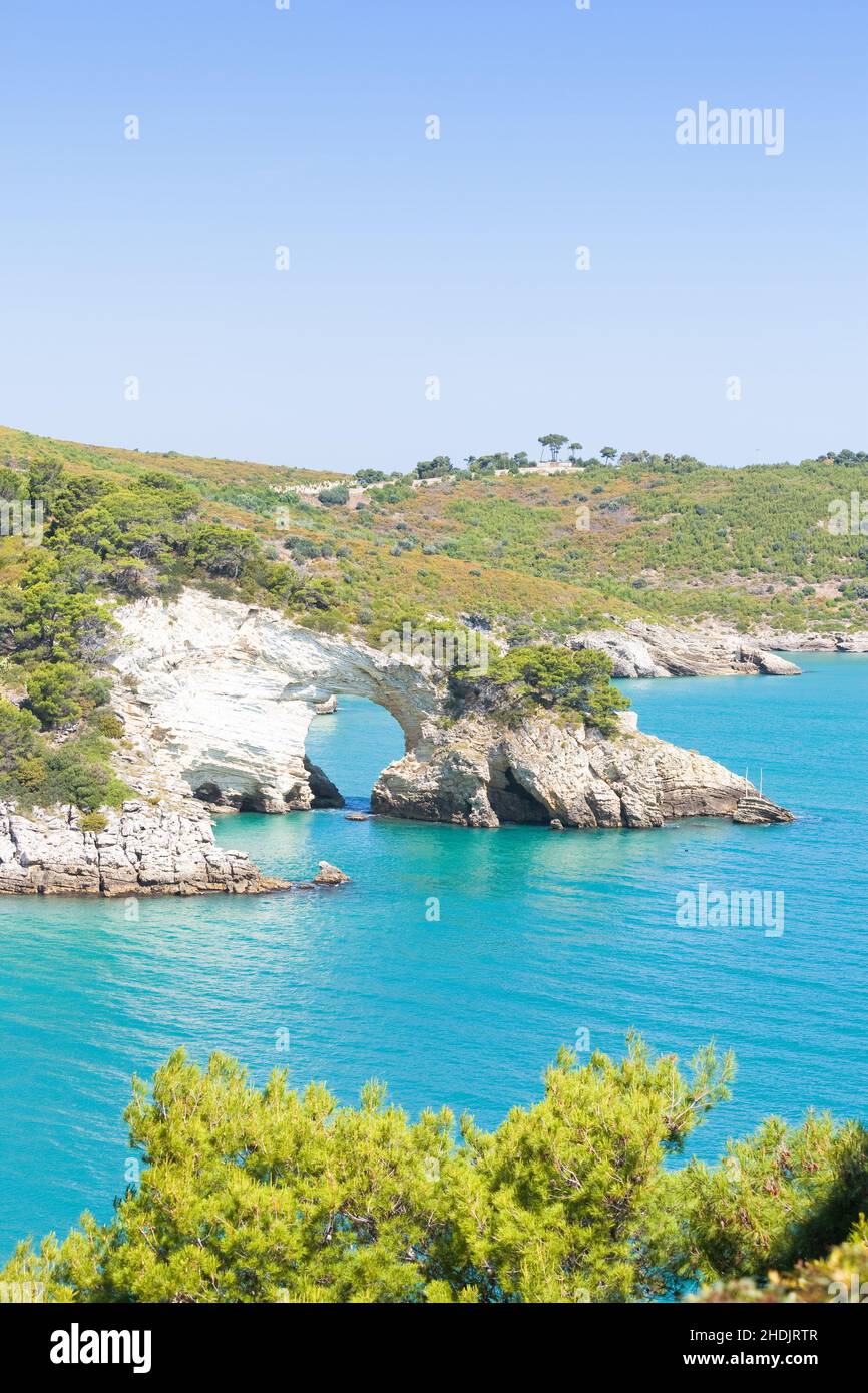 côte adriatique, grotta della campana piccola, côtes adriatique Banque D'Images