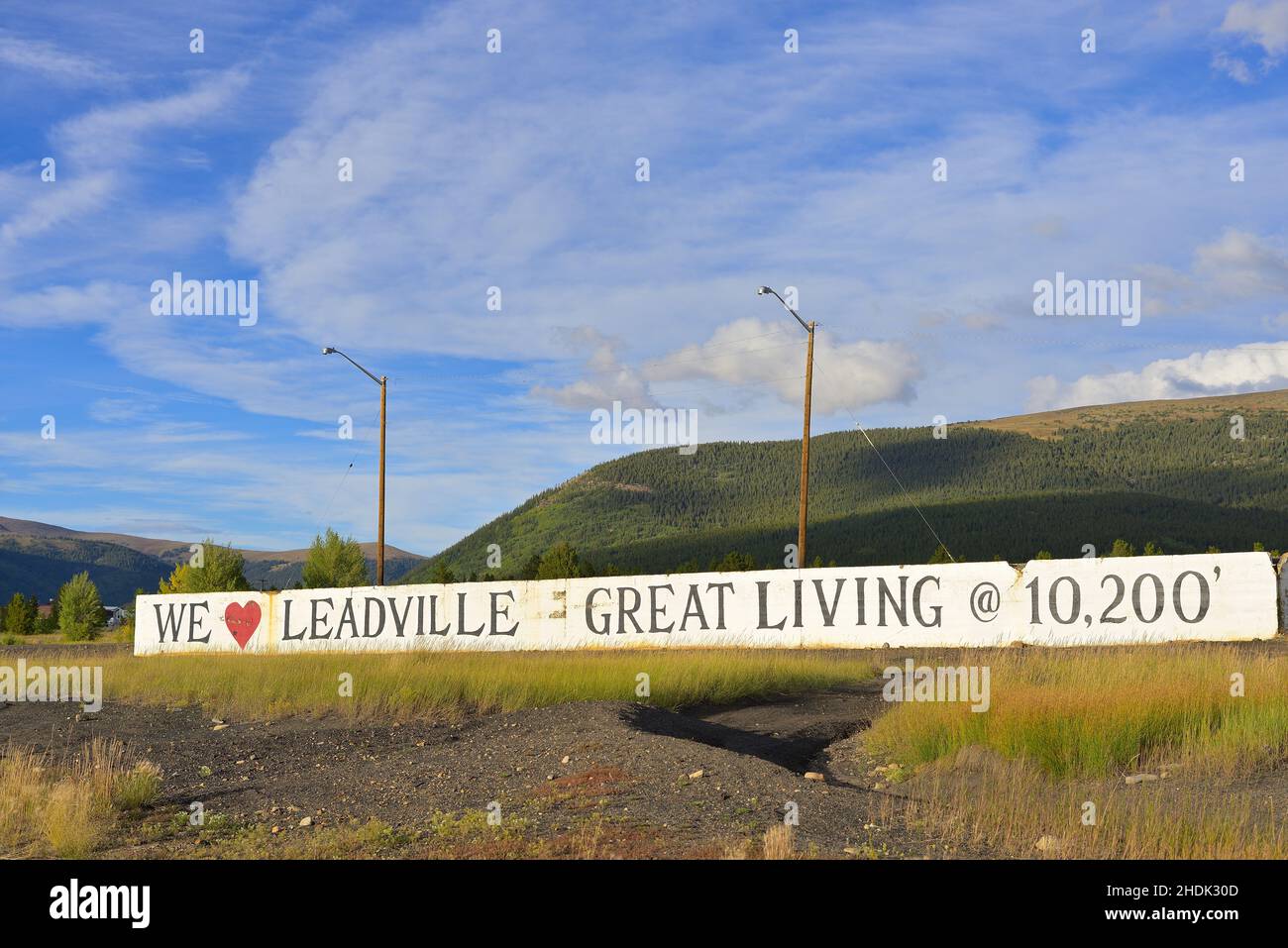 La ville minière historique à 10'000 pieds, Leadville CO Banque D'Images