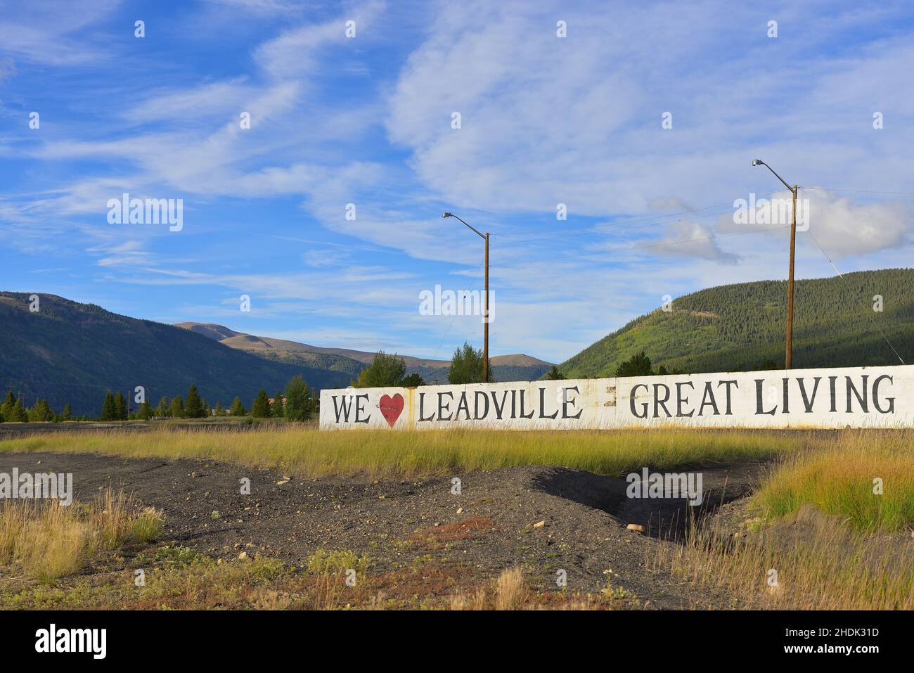 La ville minière historique à 10'000 pieds, Leadville CO Banque D'Images