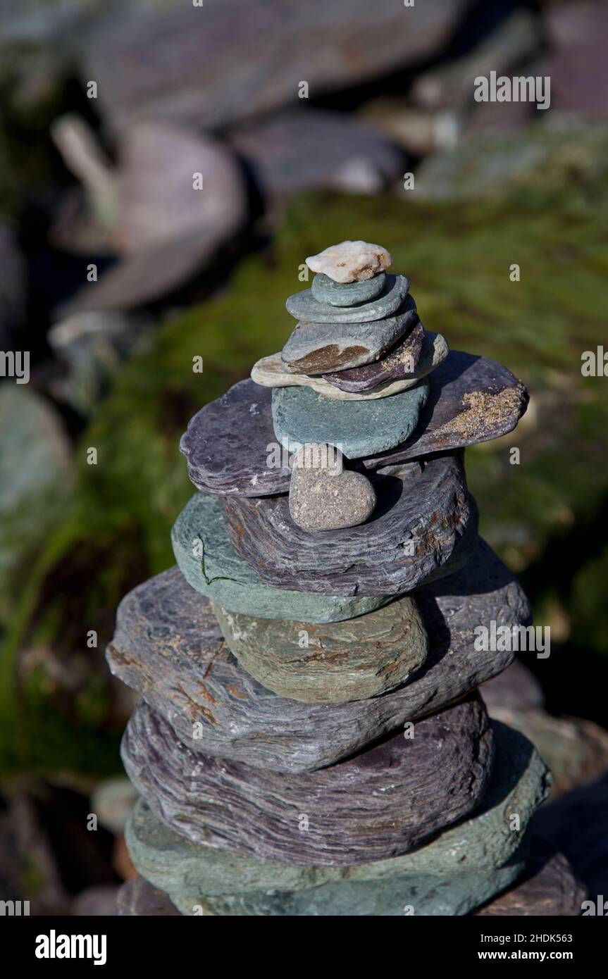 pile de pierre, piles de pierre Banque D'Images