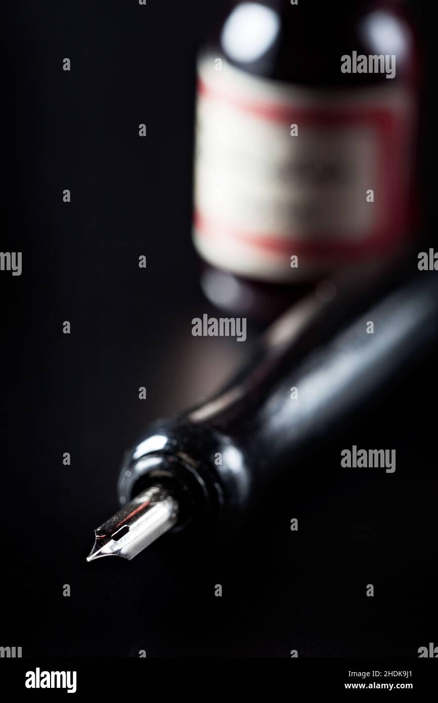encre, stylo, encres, stylos Banque D'Images