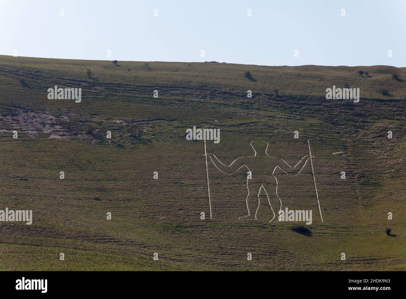 archéologie, homme long de wilmington, figure de colline, archéologies Banque D'Images