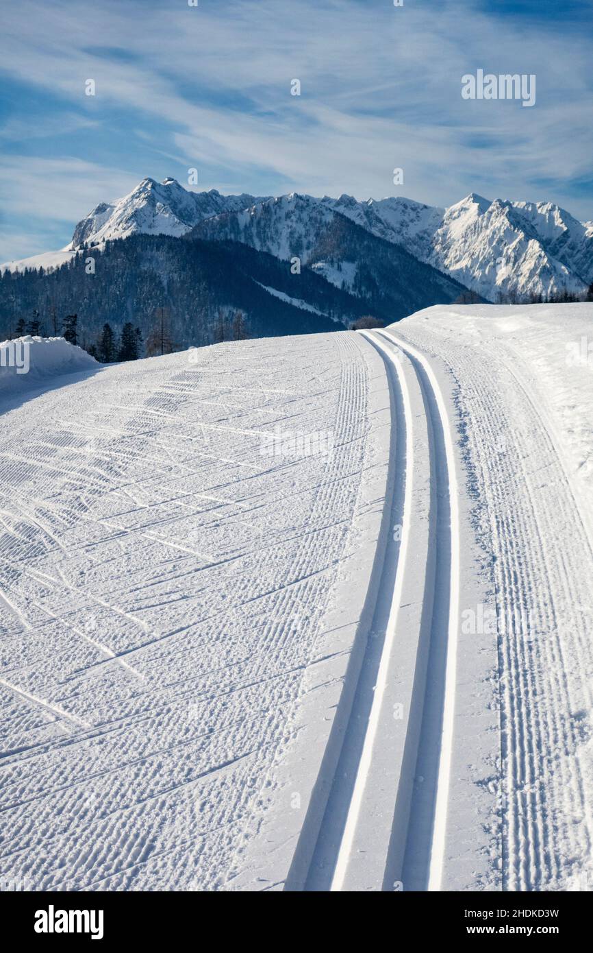 chaîne de montagnes, pistes de ski, chaînes de montagnes, pistes de ski Banque D'Images