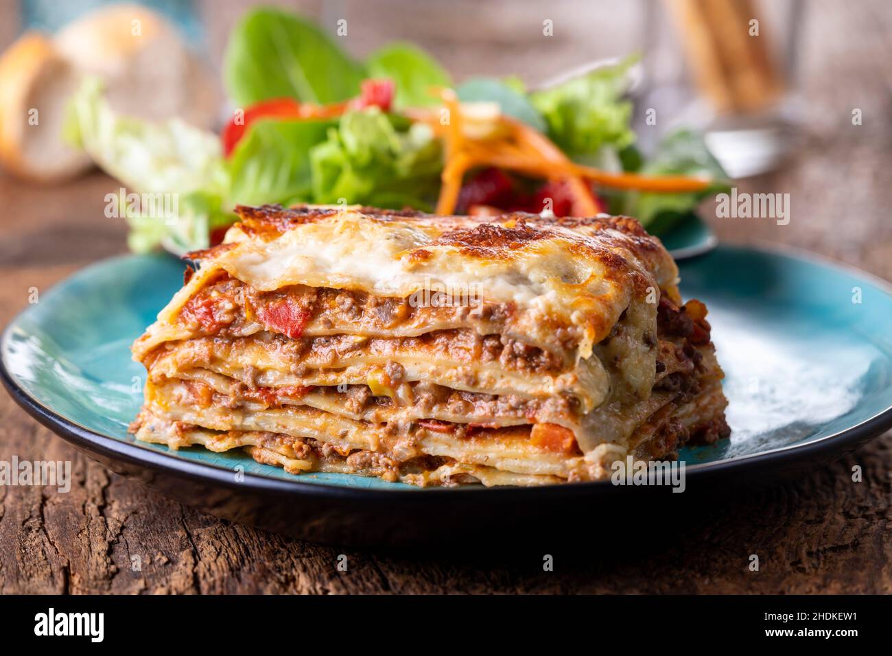 repas au four, lasagnes, plats au four, lasagnes Banque D'Images