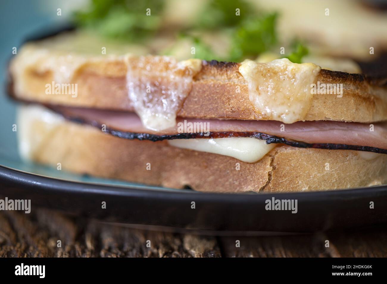sandwich, croque, sandwich au jambon, sandwich Banque D'Images