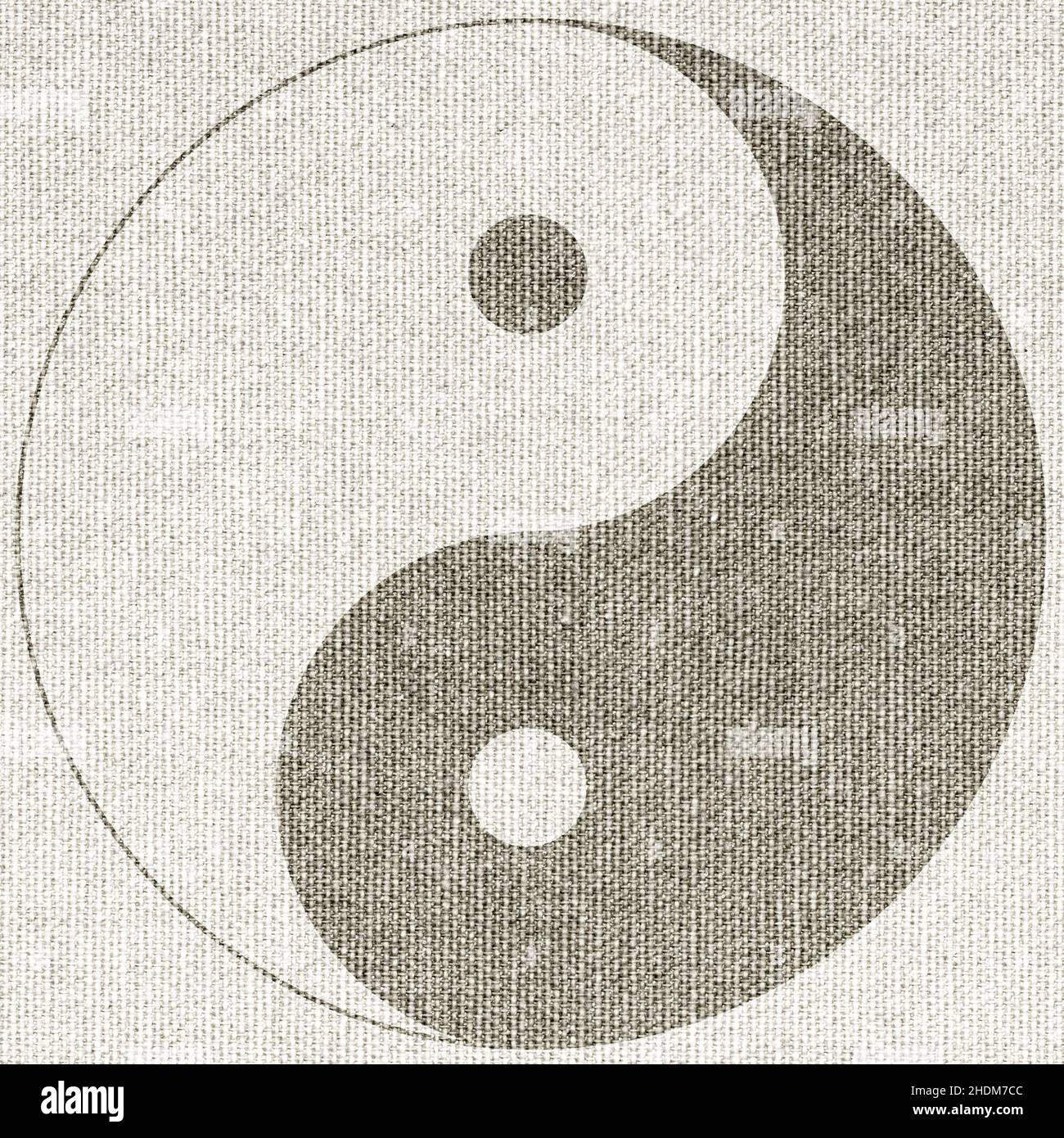 yin et yang, yin et yang, yin yang Banque D'Images