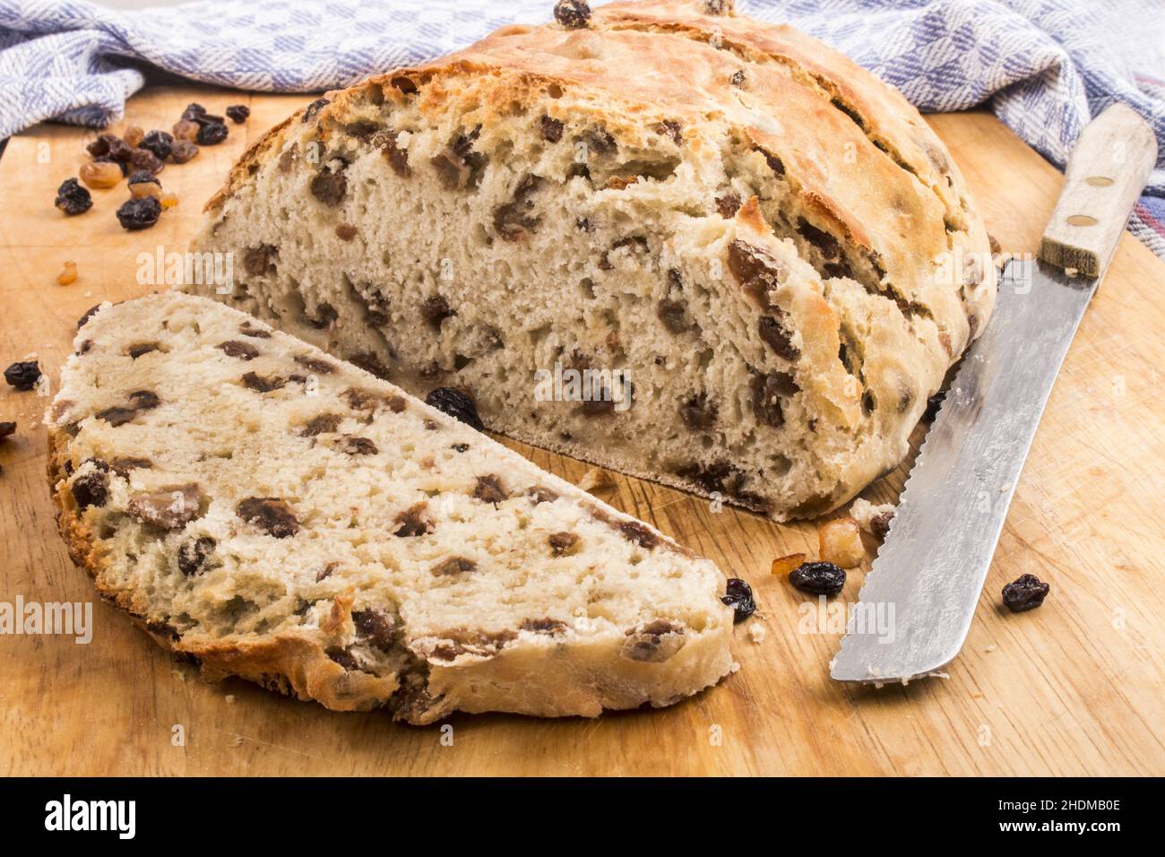 pain aux raisins secs, pains aux raisins secs Banque D'Images