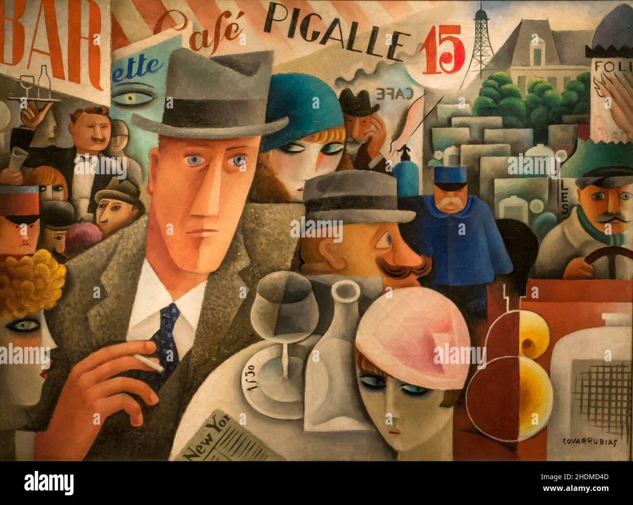 George Gershwin un américain à Paris 1929 par Miguel Corvarrubias au musée MALBA Buenos Aires, Argentine Banque D'Images George Gershwin un américain à Paris 1929 par Miguel Corvarrubias au musée MALBA Buenos Aires, Argentine Banque D'Images