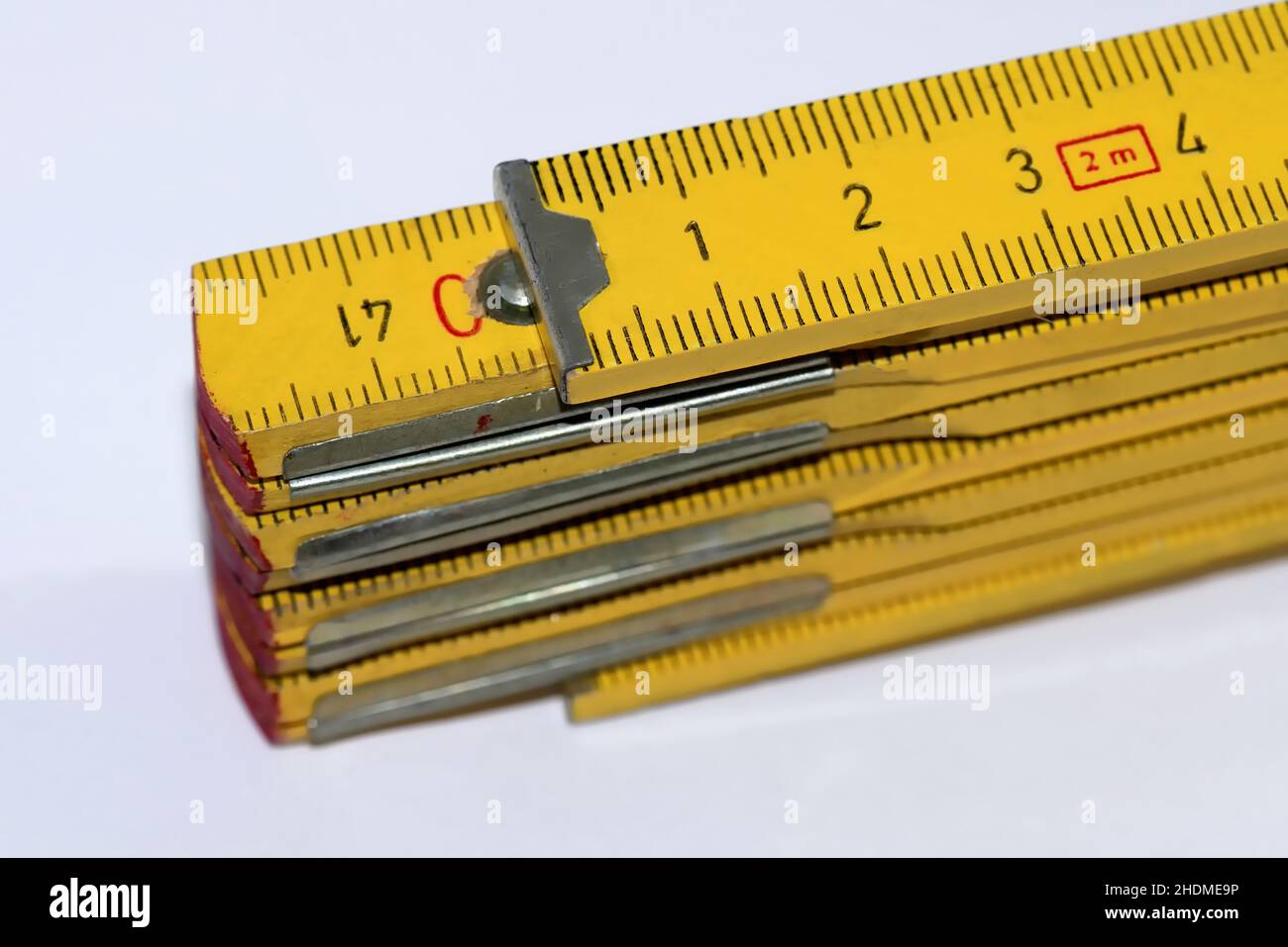 bâton de yardstick, règle pliante, règle, règle, bâton de jardin,des bâtons de fer Banque D'Images