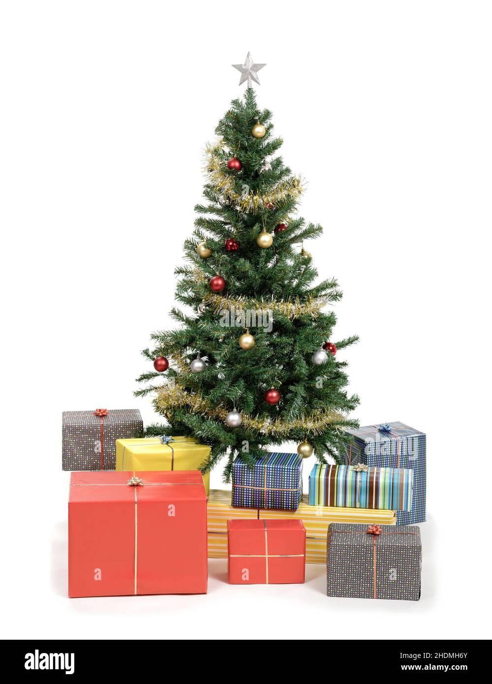 la veille de noël, cadeaux, sapin de noël, chevets de noël, cadeau,arbres de noël Banque D'Images