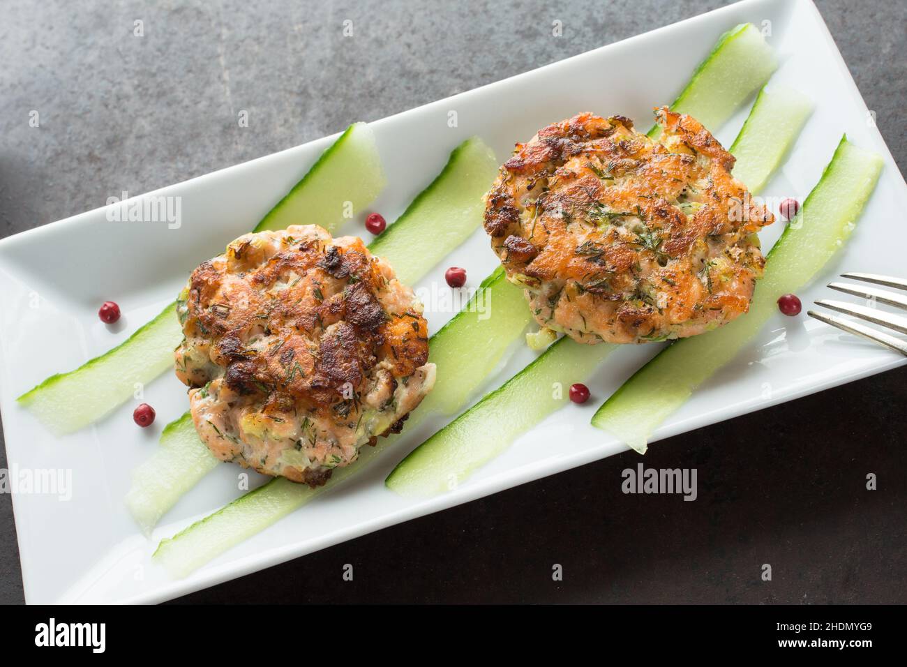 patty de poisson, patties de poisson Banque D'Images