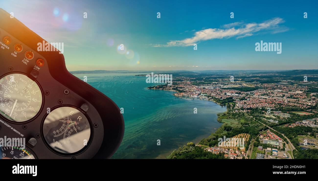 vol, hélicoptère, cockpit, école de vol, vol,voler, hélicoptères, cockpits Banque D'Images
