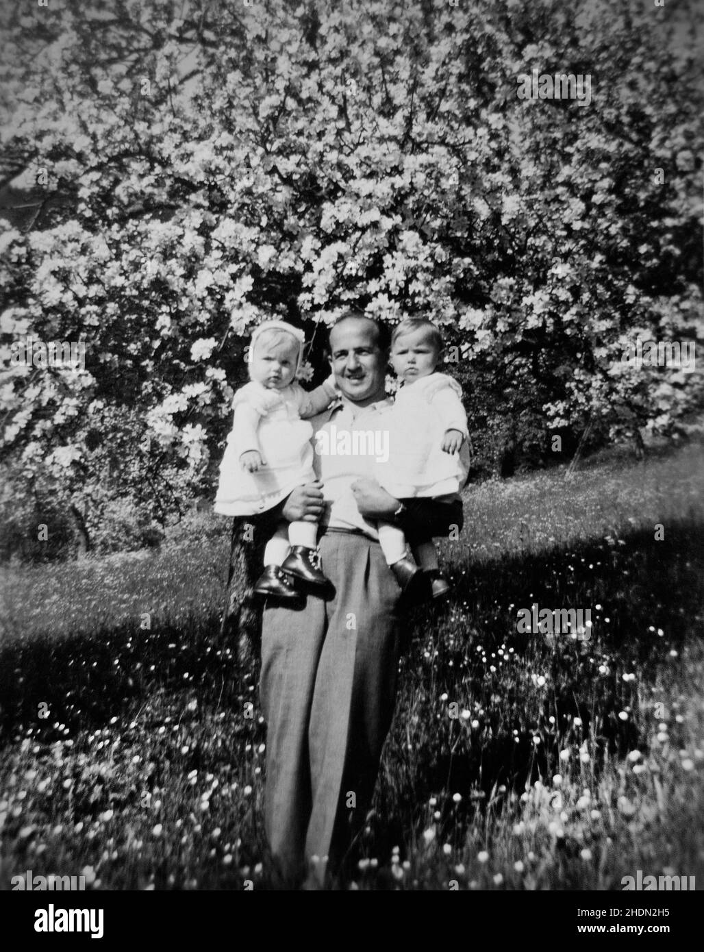 père, 40s ans, père, pères, années quarante Banque D'Images