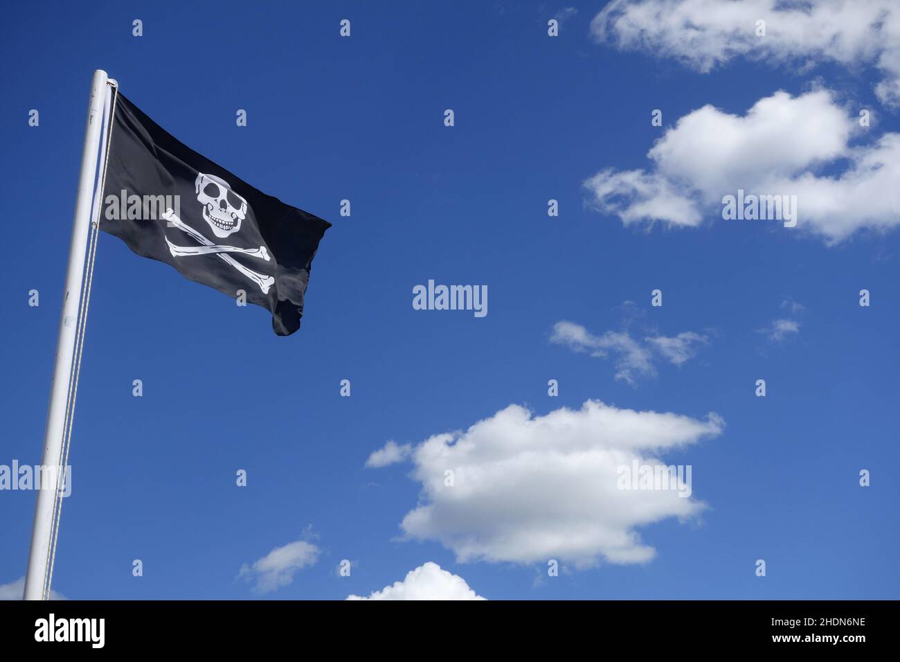 drapeau de pirate, jolly roger, drapeaux de pirate Banque D'Images