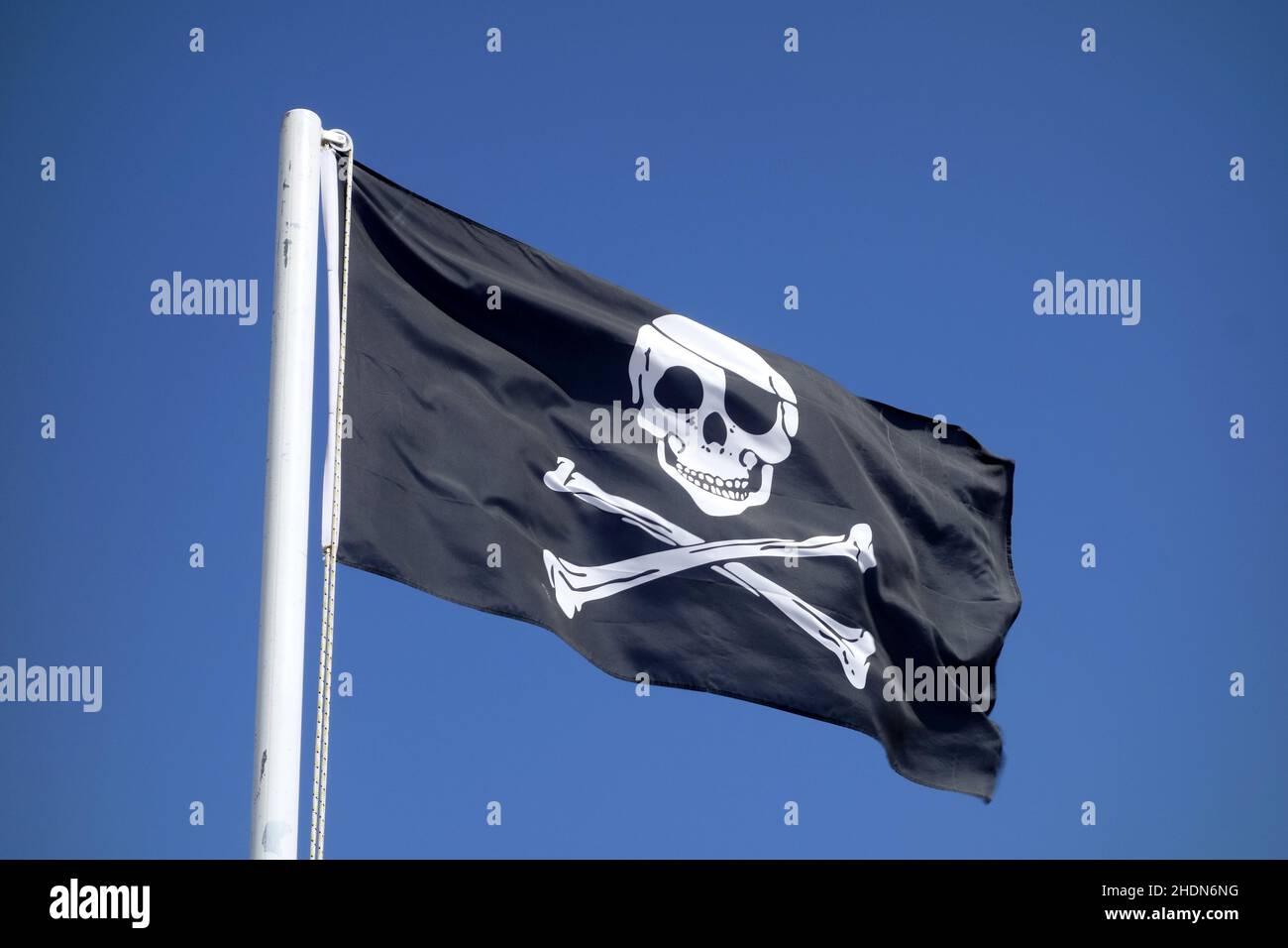 drapeau de pirate, jolly roger, drapeaux de pirate Banque D'Images