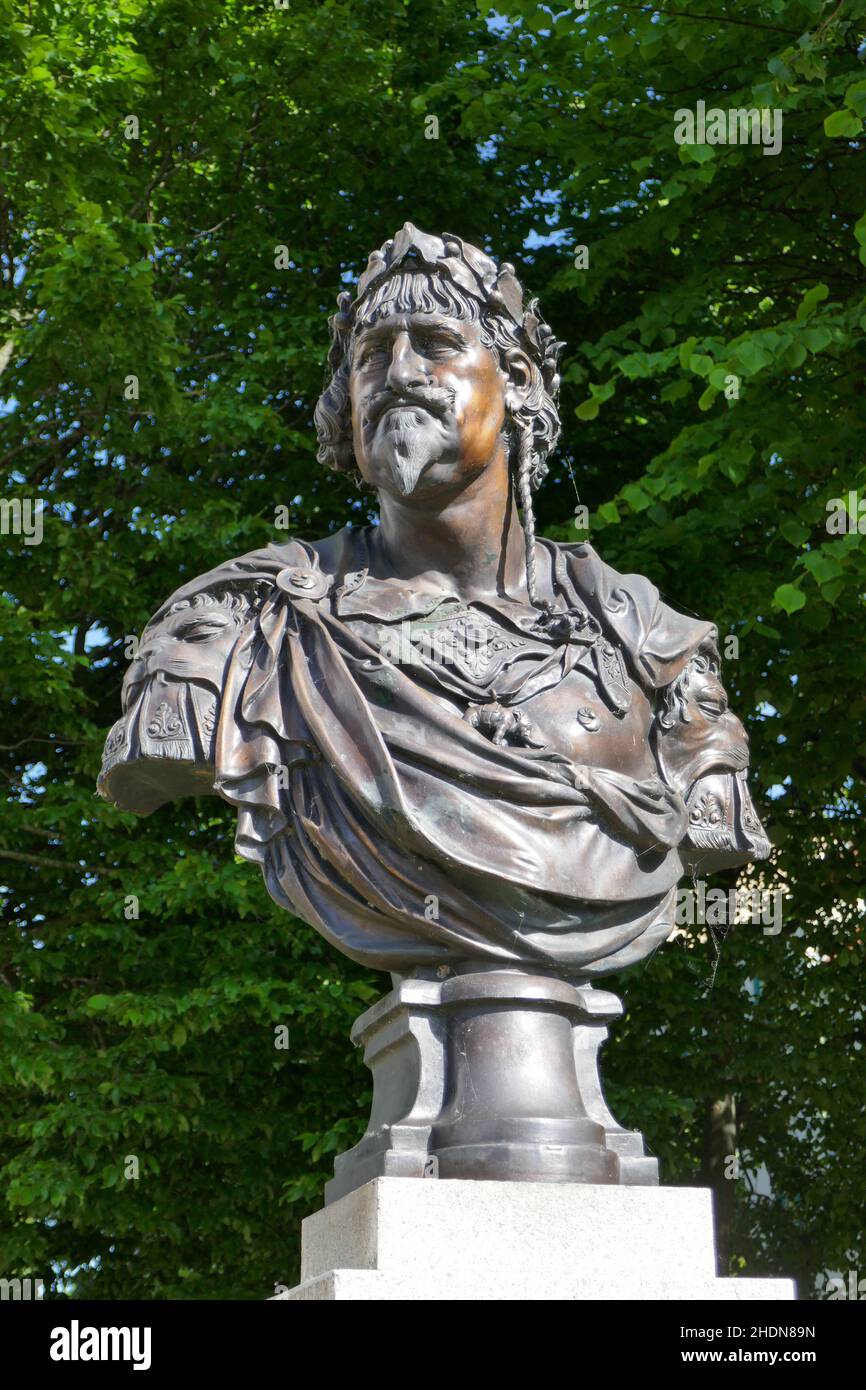 christian iv., buste en bronze Banque D'Images