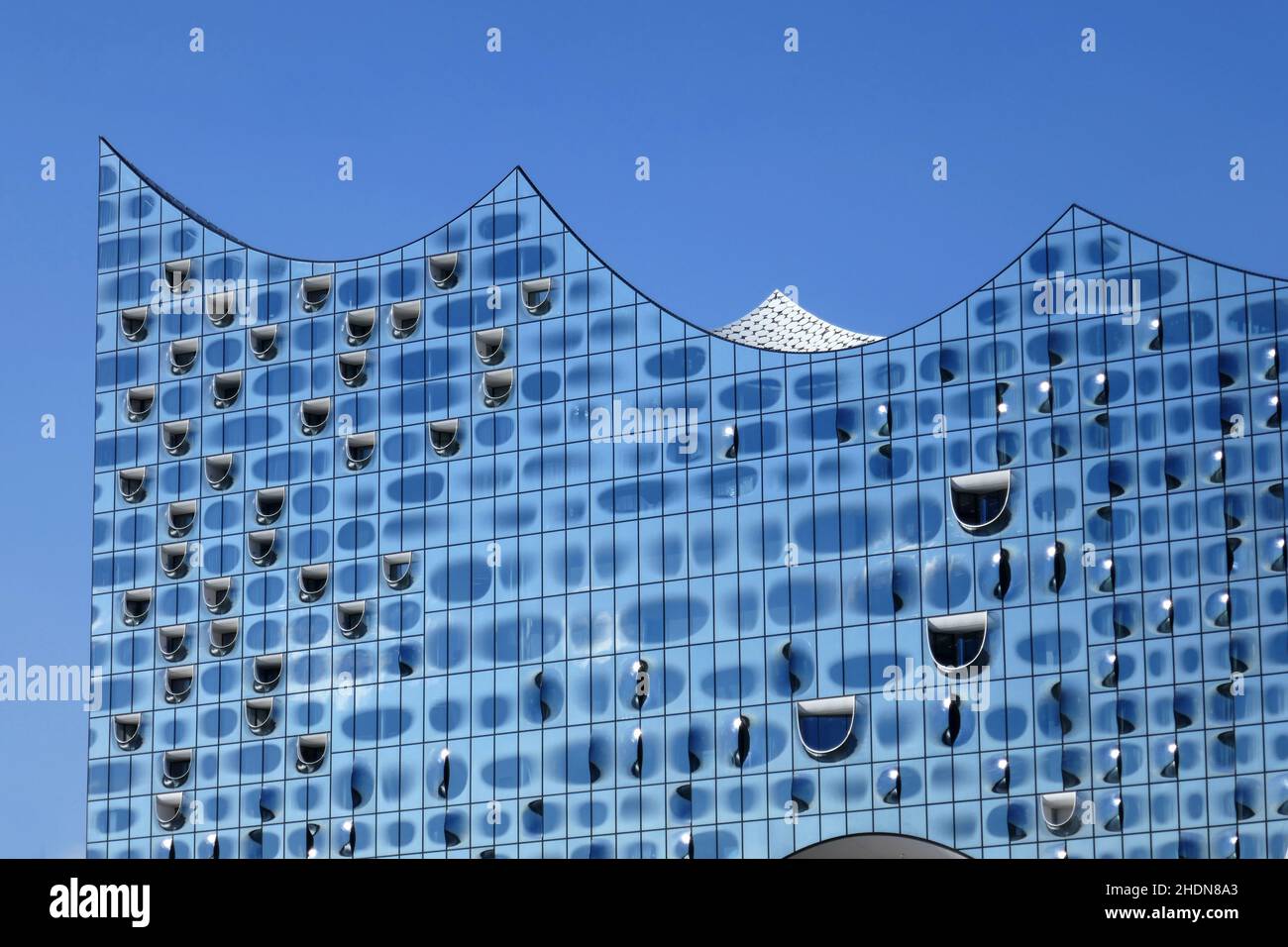 façade de verre, salle philharmonique d'elbe, façades de verre, salles philharmonique d'elbe Banque D'Images