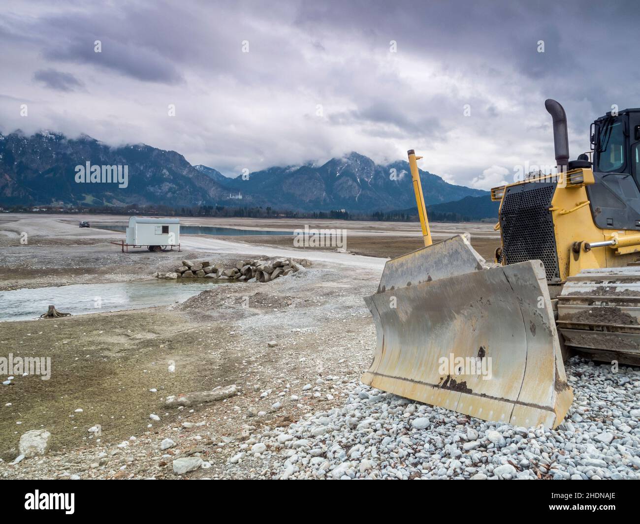 forggensee, réservoir, drainage, forggensee, réservoirs,drains Banque D'Images