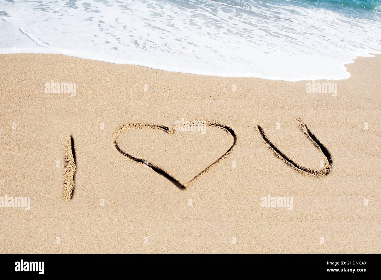 amour, sable, message d'amour, je t'aime, aime,sandies, messages d'amour, j'aime vous Banque D'Images