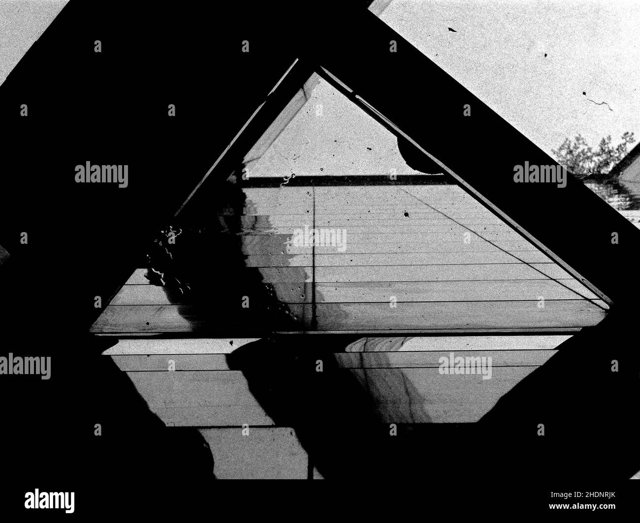 Photo en niveaux de gris des détails architecturaux et de l'art de la rue de Guangzhou, Chine Banque D'Images