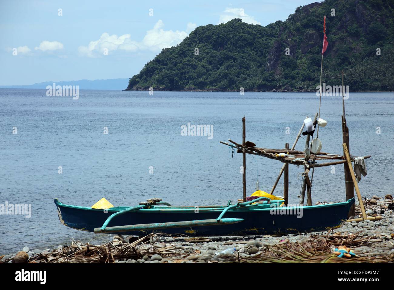 Bateau de pêche, île de Panaon, bateaux de pêche Banque D'Images