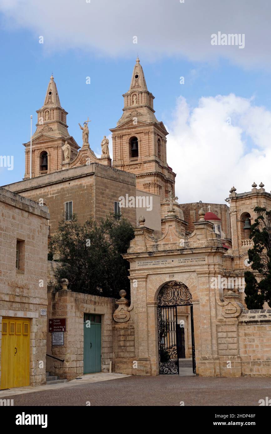 eglise, mariä geburt, mellieha, churchs Banque D'Images