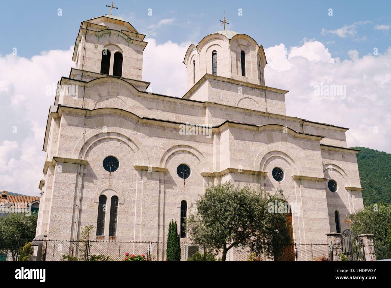 Église Saint-Sava à Tivat.Monténégro Banque D'Images