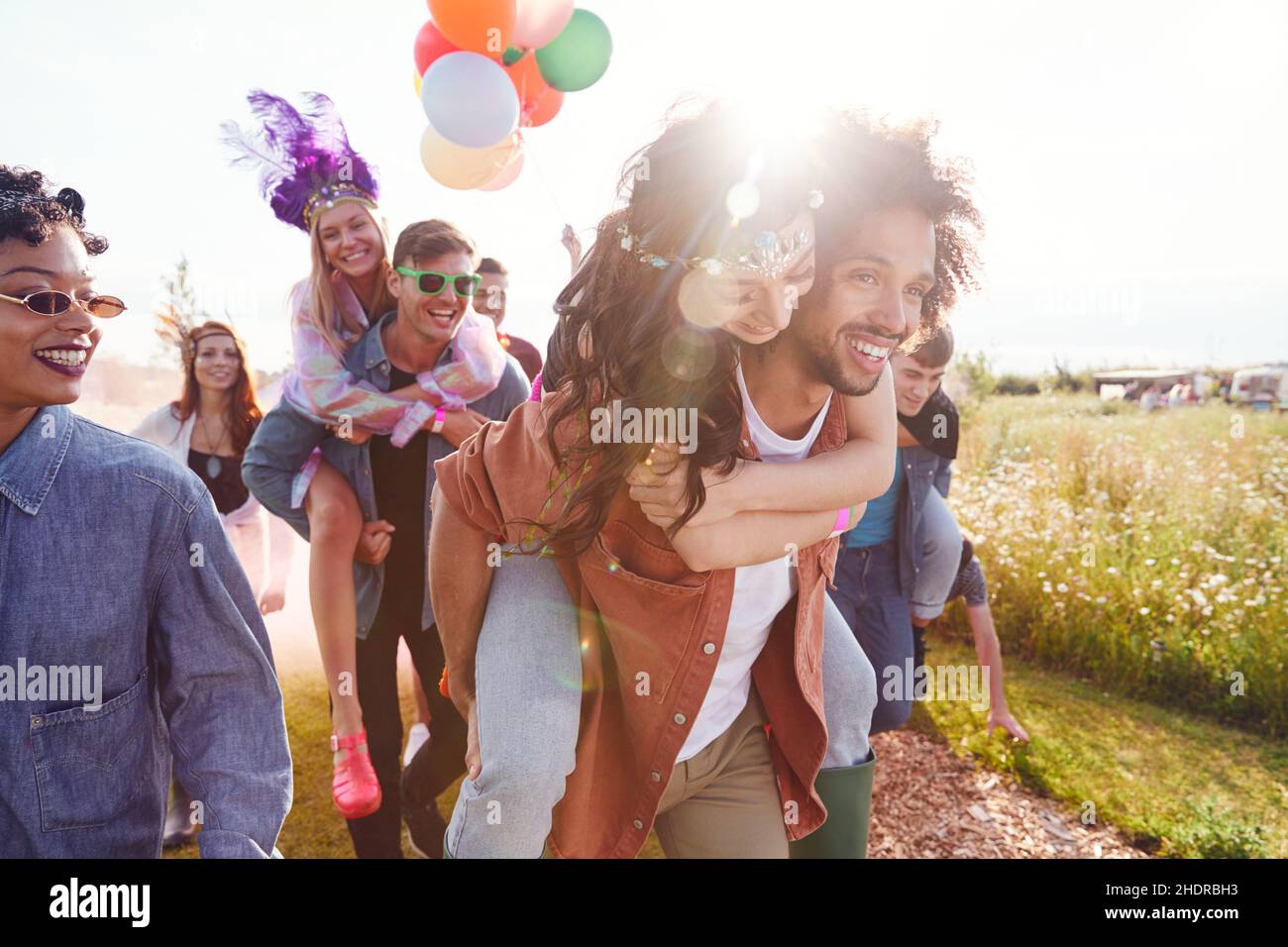 été, festival, amis, étés, festivals,ami Banque D'Images