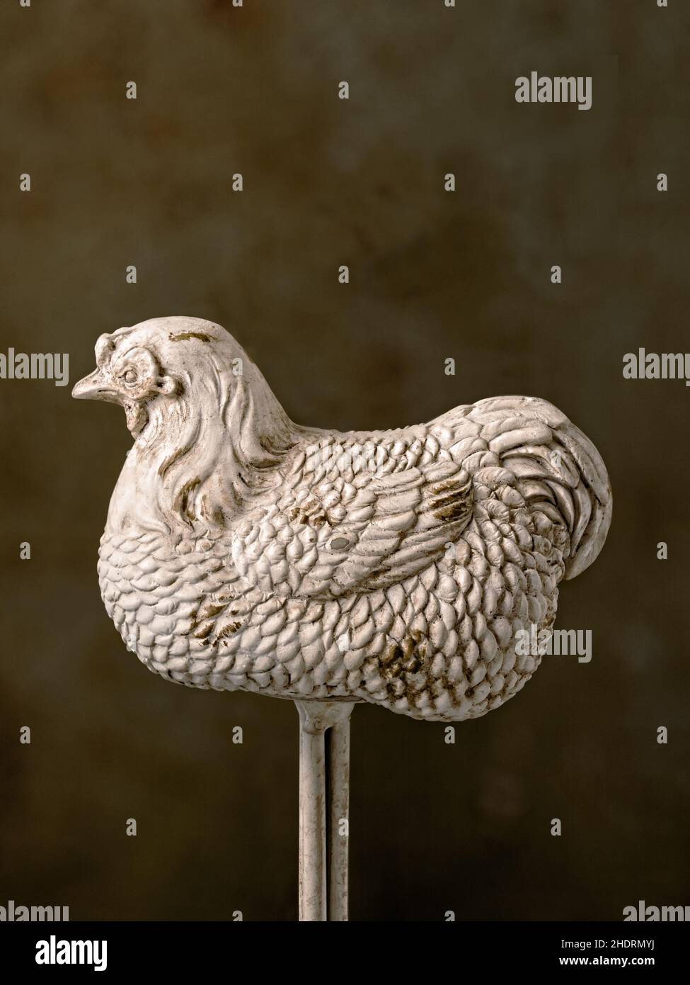 figurine, poulet, vintage, figurines, poulets,imprimé vintage, millésimes Banque D'Images